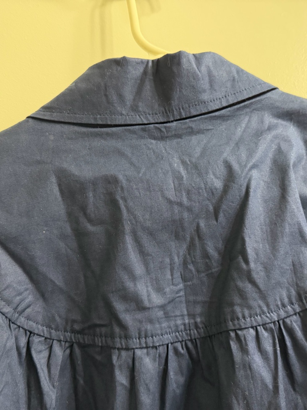 Cotton crown & ivy Navy Button-Front Dress NWT sz Large - Picture 8 of 11
